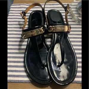 Coach thong sandals 9.5
